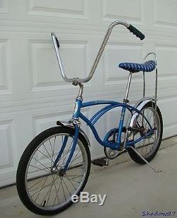 1968 Schwinn Stingray Boys Blue Banana Seat Muscle Bike S2 Early Krate Vintage