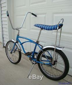 1968 Schwinn Stingray Boys Blue Banana Seat Muscle Bike S2 Early Krate Vintage