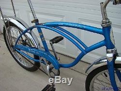 1968 Schwinn Stingray Boys Blue Banana Seat Muscle Bike S2 Early Krate Vintage