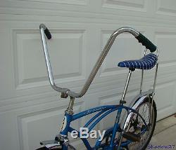 1968 Schwinn Stingray Boys Blue Banana Seat Muscle Bike S2 Early Krate Vintage