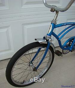 1968 Schwinn Stingray Boys Blue Banana Seat Muscle Bike S2 Early Krate Vintage