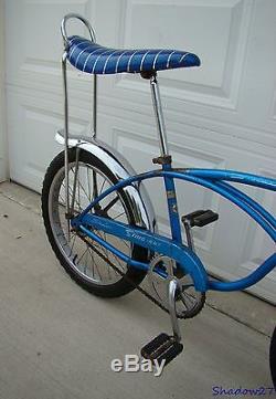 1968 Schwinn Stingray Boys Blue Banana Seat Muscle Bike S2 Early Krate Vintage