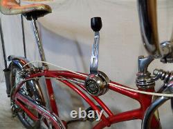 1968 Schwinn Apple Krate Stingray Vintage Banana Seat Muscle Bike Stik S2 Red 68