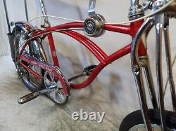 1968 Schwinn Apple Krate Stingray Vintage Banana Seat Muscle Bike Stik S2 Red 68