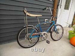 1968 Schwinn Fastback Stingray 5-speed Muscle Bike Krate Vintage Blue Vintage