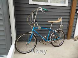 1968 Schwinn Fastback Stingray 5-speed Muscle Bike Krate Vintage Blue Vintage