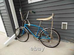 1968 Schwinn Fastback Stingray 5-speed Muscle Bike Krate Vintage Blue Vintage