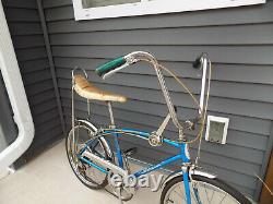 1968 Schwinn Fastback Stingray 5-speed Muscle Bike Krate Vintage Blue Vintage