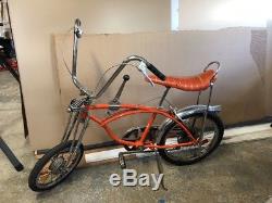 1968 Schwinn Orange Krate Sting-Ray bicycle, vintage muscle bike, Stingray crate