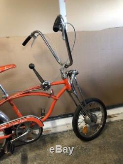 1968 Schwinn Orange Krate Sting-Ray bicycle, vintage muscle bike, Stingray crate