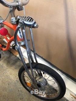 1968 Schwinn Orange Krate Sting-Ray bicycle, vintage muscle bike, Stingray crate
