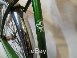 1968 Schwinn Starlet III Ladies Vintage Tank Bike Green Jaguar Hollywood Rack S7