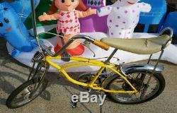 1968 Schwinn Stingray Lemon Peeler Krate Vintage Banana Seat Muscle Bike