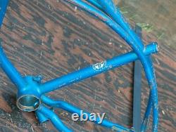 1968 Sky Blue Stingray Bike FRAME Vintage Schwinn 20 Lowrider Cruiser Bicycle