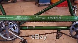 1968 Vintage SCHWINN De Luxe TWINN Green 5-Speed Tandem Bicycle