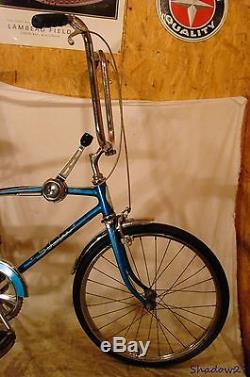 1969 Schwinn Fastback Stingray 5-speed Stik Shift Blue Muscle Bike Krate Vintage