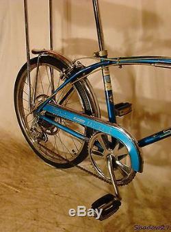 1969 Schwinn Fastback Stingray 5-speed Stik Shift Blue Muscle Bike Krate Vintage