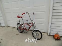 1969 Schwinn Apple Krate Stingray Vintage Banana Seat Muscle Bike Stik S2 Red 69