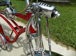 1969 Schwinn Apple Krate Stingray Vintage Banana Seat Muscle Bike Stik S2 Red 69