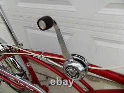 1969 Schwinn Apple Krate Stingray Vintage Banana Seat Muscle Bike Stik S2 Red 69