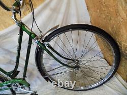 1969 Schwinn Breeze Ladies 3-speed Green Vintage Road Cruiser Bike Collegiate S5