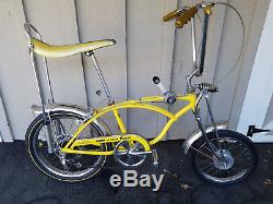 1969 Schwinn Lemon Peeler Krate Bicycle Vintage Stingray 5-speed Stik Slik