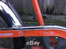 1969 Schwinn Stingray Orange Krate Bicycle Bike Vintage