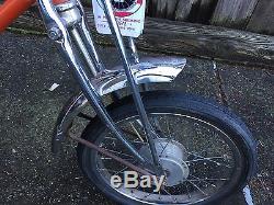 1969 Schwinn Stingray Orange Krate Bicycle Bike Vintage