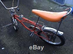 1969 Schwinn Stingray Orange Krate Bicycle Bike Vintage