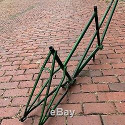 1969 Schwinn Twinn Tandem Bicycle Frame Vintage Rare Campus Green