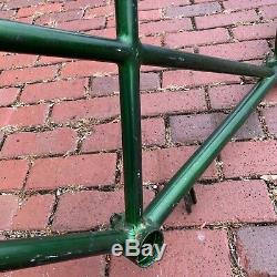 1969 Schwinn Twinn Tandem Bicycle Frame Vintage Rare Campus Green