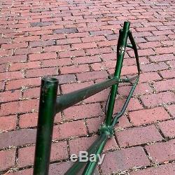 1969 Schwinn Twinn Tandem Bicycle Frame Vintage Rare Campus Green