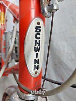1969 Schwinn Varsity Vintage Touring Road Bike 56cm Medium Steel USA Made/Ships