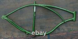 1969 Vintage Schwinn Bicycle FRAME Campus Green MW Typhoon 26wheel Cruiser Bike