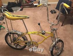 1970 Schwinn Lemon Peeler Krate Bicycle Vintage Stingray 5-speed Stik