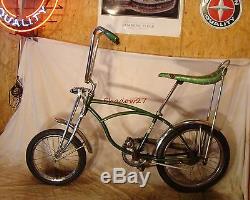 1970 SCHWINN PEA PICKER KRATE VINTAGE STINGRAY BANANA SEAT BIKE S2+SPRINGER 20