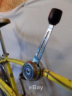 1970 Schwinn Fastback Stingray 3-speed Yellow Muscle Bike Krate Vintage Bicycle
