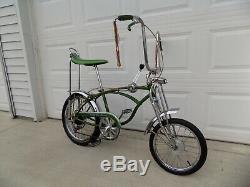 1970 Schwinn Pea Picker Krate Bike Vintage Stingray Banana Seat Stik S2 Muscle