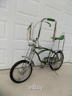 1970 Schwinn Pea Picker Krate Bike Vintage Stingray Banana Seat Stik S2 Muscle