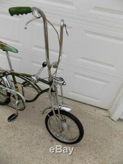 1970 Schwinn Pea Picker Krate Bike Vintage Stingray Banana Seat Stik S2 Muscle