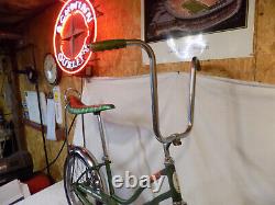 1970 Schwinn Slik Chik Stingray Green Muscle Bike S2 Banana Seat Vintage