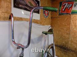 1970 Schwinn Slik Chik Stingray Green Muscle Bike S2 Banana Seat Vintage