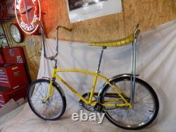 1970 Schwinn Stingray Fastback Vintage Muscle Bike Krate Yellow Banana Seat 70