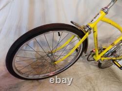 1970 Schwinn Stingray Fastback Vintage Muscle Bike Krate Yellow Banana Seat 70