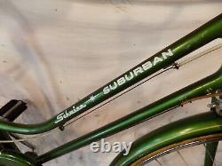 1970 Schwinn Suburban Ladies 5-speed Bike Campus Green Vintage Breeze Collegiate