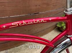 1970 Schwinn Typhoon Cruiser Beach Bike Vintage Red Bicycle Original S7