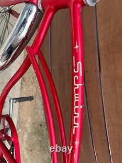 1970 Schwinn Typhoon Cruiser Beach Bike Vintage Red Bicycle Original S7