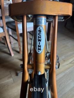 1970s Vintage Gold Schwinn Stationary Exercise Bike (Timer Odometer Speedometer)