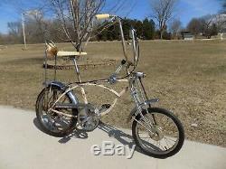 1971 Schwinn Cotton Picker Krate Bike Vintage Stingray Banana Seat Stik S2 Atom