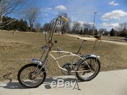 1971 Schwinn Cotton Picker Krate Bike Vintage Stingray Banana Seat Stik S2 Atom